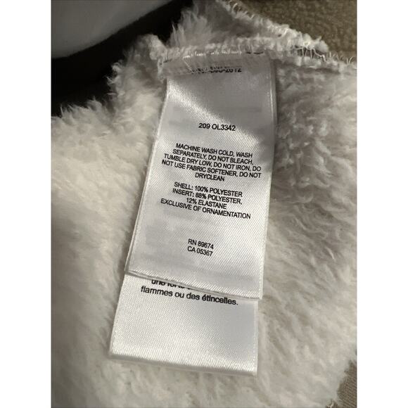 Mountain Hardwear Polartec High Loft Jacket Women MEDIUM White/Tan MONKEY STYLE - Picture 9 of 10